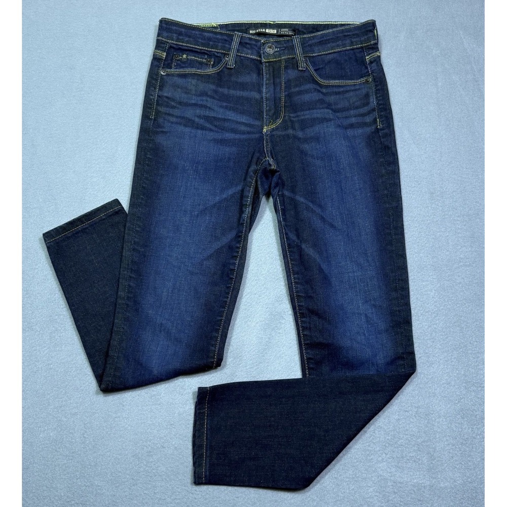 Big Star Jeans Womens 26x26 Andrea Midrise Skinny Crop Indigo Stretch Rodeo USA